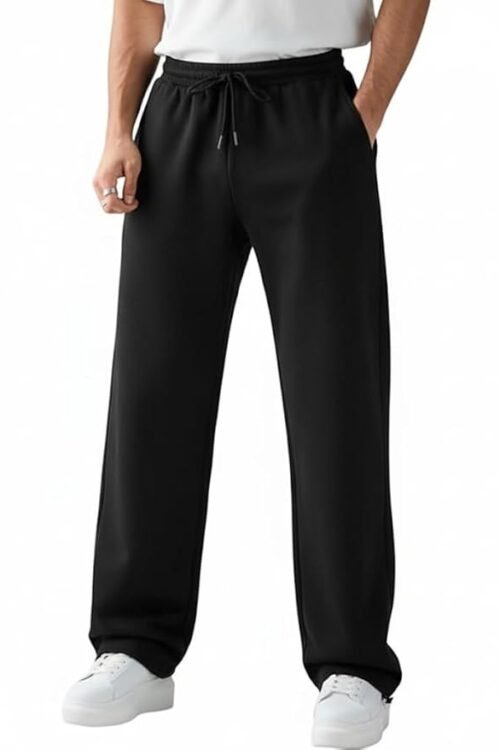 Men’s Cotton Baggy Trackpants | Oversized Fit Streetwear & Gym Wear | Comfortable Casual Joggers for Men